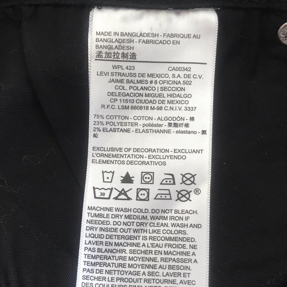 Signature by Levi Strauss Black Jeans - Picture 8 of 9